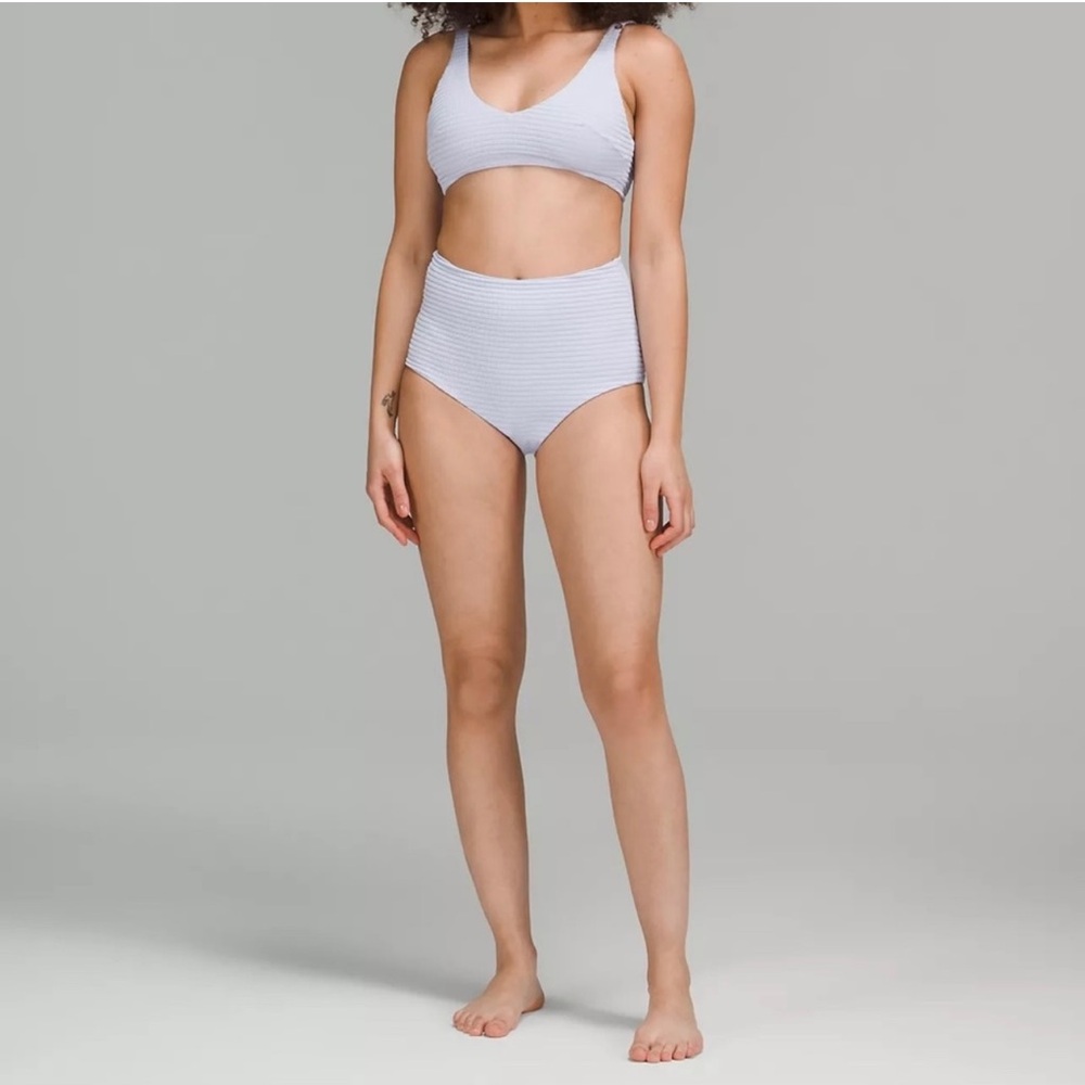Lululemon Smocked High Wasted Swim Bottoms Only (Size 8)